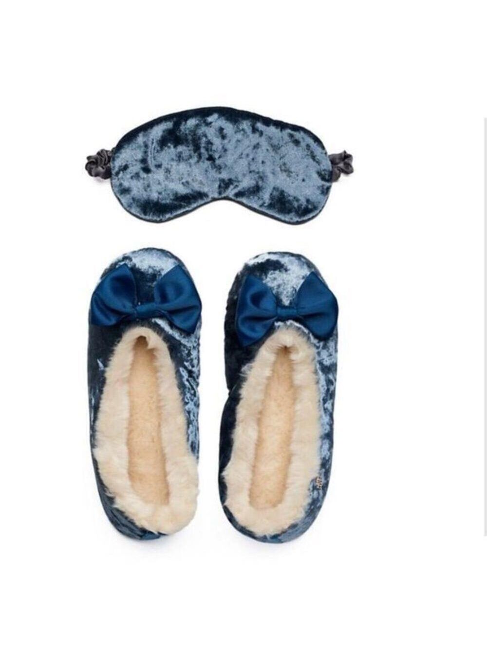 Lauren Conrad bow accent plush ballet slippers Woman’s size small 5-6